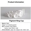100 stks Microblading Pigment Ring Cup / Caps Accessoires Wegwerp Plastic Tattoo Inkt Cups voor Permanente Make-up Wenkbrauw Tattoo Tool Supply