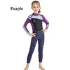 Neoprene 25mm Wetsuit Full Wetsuit Kids Long S da bagno a manica lunga ragazza Rashguard per bambini Suit immersioni per bambini039 Suit bagnato3792259