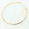 1 pc Nuovo punk Simple Round Circle Tocches per donne Ladies Metal Gold Collana Silver Wire Collar Collar Fashion Jewelry 20182703423