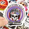 50PCS Punk Skull Vinyl Stickers Bomb Horror Doodle Car Decals Waterproof for DIY Laptop Skateboard Guitar Bicycle Motorbike Decoration Gifts