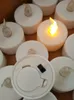 Stock in US Flickering batteriebetriebenes LED-Kerze-Tee-Licht gelb Kerzen Flameless Smokeless Romantisches Candle Light