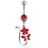 Vrouwen maan ster kristal buik knop ringen vlinder bloem buik navel piercing roestvrij stalen lichaam piercing barbell bruiloft cadeau