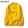 McKle 새로운 여름 얇은 반사 윈드 브레이커 폭격기 자켓 남자 가을 풀 오버 재킷 8 색 Chaqueta Hombre 4XL