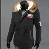 2018 nouveaux parkas hommes automne hiver fermeture éclair longue veste en coton hommes manteau à capuche mode 3 couleurs coupe-vent mâle manteau #0726 A #733