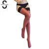 Multi-color Silk Stockings Stockings Sexy Women Thigh High Stocking Shine Transparent Silk Stockings S926