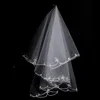 2018 Vintage Accessoire De Mariage Voiles De Mariée Deux Couches Tulle Été Automne Automne Voile De Mariée Pas Cher 0,99 USD Livraison Gratuite En Stock