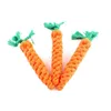 High Quality Pet Dog Toy Carrot Shape Rope Puppy Chew Toys Teath Cleaning Outdoor Fun Training 22cm9604045