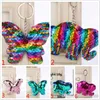 Nueva moda lentejuelas elefante mariposa estilo bolsa llavero colgante accesorios hogar fiesta hermosos regalos Decoración
