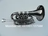 Fast Shipping OVES Bb Pocket Trumpet B Flat Musical Instrument Professional Trumpet Black Nickel Plated Surface