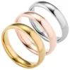 2018 varm försäljning enkel ringplätering guld silver ros guld ring man och kvinnlig älskare ring mode smycken storlek US5-12