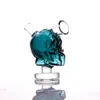 Nieuwe Mini Skull Glass Bongs 2.2Inch Tall 5 Kleur Roken Bubble Kleine Water Pijpen DAB RIGHT HAND PUTLE KOMHAAZELEN