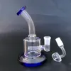 6 pouces Mini Recycle Rigs Verre Bécher Bong Inline Perc Narguilés Dab Rigs 5mm D'épaisseur Tuyau D'eau Avec Quartz Banger En Stock Cs181