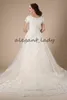 ALINE LACE TULLE VINTAGE Modest Wedding Dresses With Short Hidees Applices Formal Country Western Wedding Dresses Temple Bridal8328693