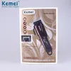 Elektriskt tvättbart hårklippare laddningsbar rakaver Razor Cordless Justerbar Clipper gratis frakt KM-26006657680