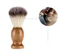Magnífico peluquero salón cepillo de afeitar mango negro Blaireau cara barba limpieza hombres afeitado cepillo de afeitar herramientas de limpieza CCA7700 100 unids