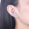 Boucles d'oreilles à crochet en forme de marguerite, en zircone cubique, 1 paire, 2411520