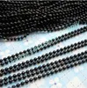 1000 stks met sluiting 15 cm lang zwart metalen bal hangen tag ketting goed voor kleding tags, diy sieraden maken