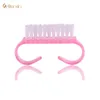 Professional Brush 50st Lot Nail Dust Plastic Manicure Clean Nail Brush Tools for Acrylic UV Gel Pedicure Tool3695557