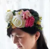 목가적 인 신부 머리 장식 손목 꽃 결혼식 선물 결혼 선물 도매