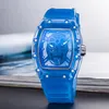 Sprzedawaj męską czaszkę zegarek szkielet puste duchy zegarki wojskowe kwarcowe sportowe zegarek prezenty silikonowe zegar relojes meje1311101