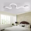 2018 아크릴 현대 LED 샹들리에 조명 거실 침실 침실 사각형 실내 천장 샹들리에 램프 비품