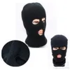 3hål stickad full ansiktsskidskidmask Winter Balaclava varm stickad mask för utomhussport9560453