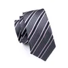 Conjunto de corbatas de seda a rayas de diseño para hombre y gemelos Jacquard tejido al por mayor corbata en corbata de los hombres conjunto de gemelos de pañuelo envío gratis
