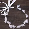 Silk ribbon ribbon Princess Princess fascia cerchio, sposa abito da sposa, accessori, fatti a mano ghirlanda di fiori