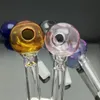 Coloured large glass casserole Glass Bong Water Pipe Bongs Pipes SMOKING Accessories Bowls