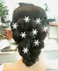 Silver Plated Crystal Snowflakes headdress Bridal Wedding hairpins for hair women Hair Clips