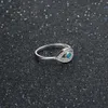 BOA QUALIDADE SOLID SOLID 925 STERLING SLATER RINGS LAB CRIADO BLUE OPAL OPAL CUBIC ZIRCONIA ELE OLHO EXECIONO JOVIAS DE PEDRAS PECENDIDAS PARA 5764237