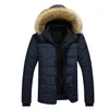 Parka da uomo invernale Outwear Warm Winter Thick Jacket Plus Giacca con cappuccio in pelliccia