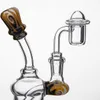 4mm Kalın Düz Üst Kuvars Banger Domeless Tırnak Sigara Için 14mm Erkek Kadın Cam Bongs Oil Kuleleri