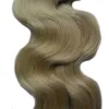 100g Remy Human Hair Extensions Adhesive Tape PU Skin Weft 40st Tape In Human Hair Extensions Body Wave Obehållen Virgin Braz5481436