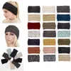 Stricken Haarband Häkeln Stirnband Stricken Haarband Wärmer Winter Kopf Wrap Headwrap Ohr Wärmer Bandanas Haar Zubehör 21 farben GGA1346