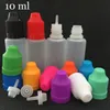 Bottiglie di liquido E 3ml 5ml 10ml 15ml 20ml 30ml Contagocce vuoto Ldpe Tappi in plastica a prova di bambino Punte lunghe e sottili degli aghi per olio di succo