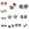 Moda Kobiety Mężczyźni Biżuteria Spinki do mankietów dla mężczyzn Koszula Diament Kryształ Akcesoria Moda Metal Diamond Cuff Links