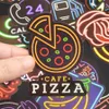 50 pezzi adesivi al neon graffiti impermeabili bar decalcomanie per decorazioni per feste fai da te laptop skateboard bagagli chitarra auricolare regali per auto moto