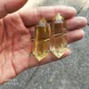 1pcs Citrine Crystal Wand Quartz Point muy buen color de cuarzo Ventita de cristal Doble Punto Reiki Curación de piedras naturales y mineral7564509