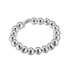 Cadeaux de mariage! Bracelet en argent Hollow925 de 10M JSPB136, cadeau de bête pour hommes et femmes, bracelets à breloques plaqués argent sterling