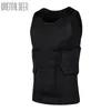 Oriental cerf basket-ball nid d'abeille éponge EVA gilet soutien du dos défendre Anti-collision sans manches Sport chemises poitrine protecteur