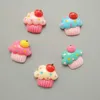 300 stks / partij hars cartoon snoep cake plakback scrapbooking diy haar boog clip touw / hoofddeksels / ambachten verfraaiingen ambachten PD073