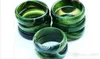 Wholesale - Natural agate bracelet genuine green chalcedony crystal emerald floating flower jade bracelets bracelets 1