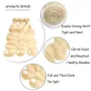 Extensions de cheveux raides vierges malaisiennes avec fermeture en dentelle 4x4 couleur blonde cheveux raides soyeux 3 paquets avec fermeture en dentelle Pure C5558058