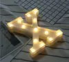 26 letras e 0-9 branco LED Night Light Marquee Sinal Lâmpada Alfabeto para Aniversário Casamento Partido Quarto Pendurado Branco Quente