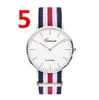 Klasyczny kwarc zegarki mężczyzn Kobiet 40 mm Designer Casual Nylon Canvas Band Dress Watch Female Na rękę Wysokiej jakości