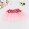 Yeni çocuk kız Sparkle Glitter sequins tutu etekler Yeni çocuk prenses etek çocuklar tatil parti etekler kızlar tül tutu etek