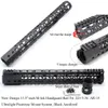 BLACK/RED/TAN COLOR_13.5'' INCH M-LOK HANDGUARD RAIL ULTRALIGHT PICATINNY FREE FLOAT MOUNT SYSTEM