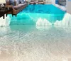 bathroom wallpaper Ocean World beach surf Dolphin 3D floor tiles three-dimensional painting