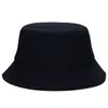Hot Sale Unisex Bucket Hat Panama Kvinnor Enkel stil Solid Färg Sun Hat Män och Kvinnor Sommarhattar